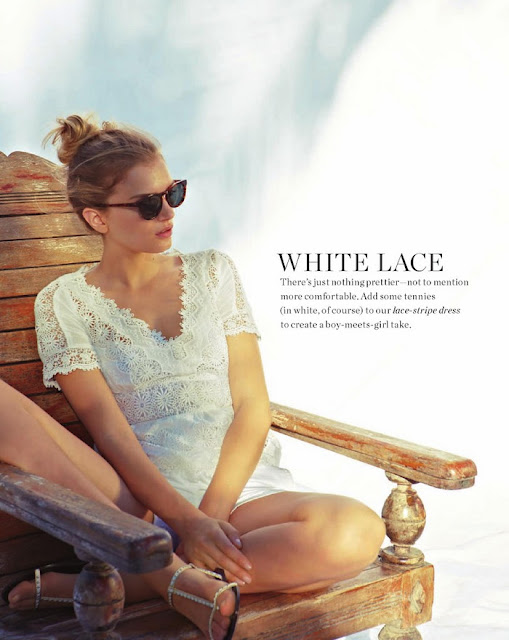 J.Crew white lace outfit