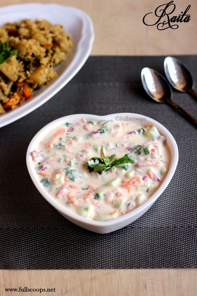 How to make raita for biriyani / Pachadi Recipe / Mixed Vegetable Raita
