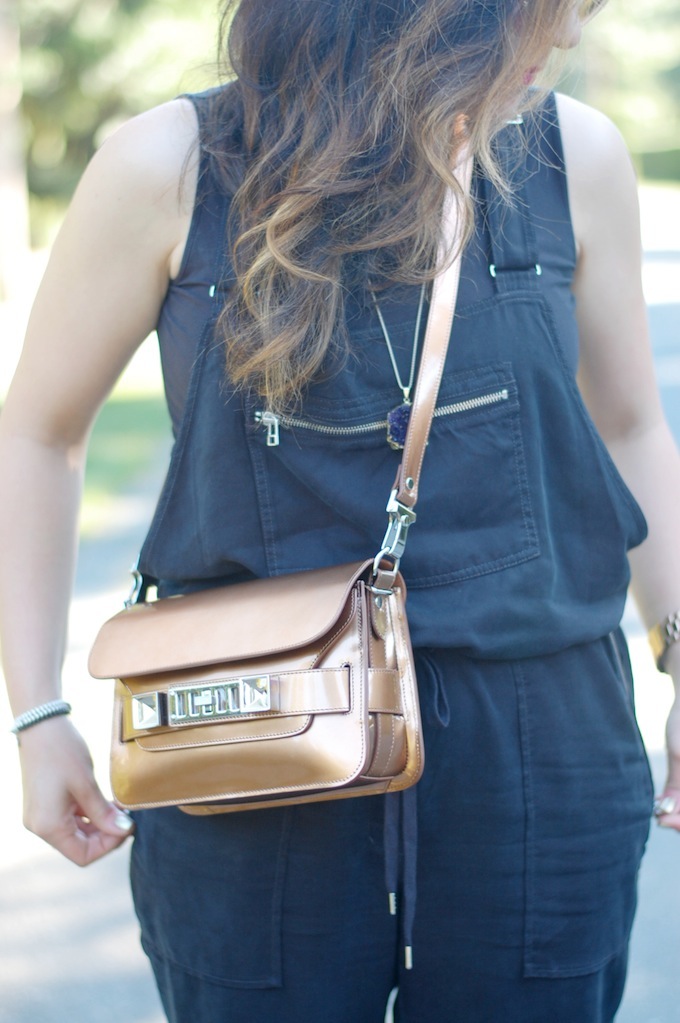 Bronze Proenza Schouler PS11 handbag outfit idea from Vancouver style blogger Covet and Acquire.
