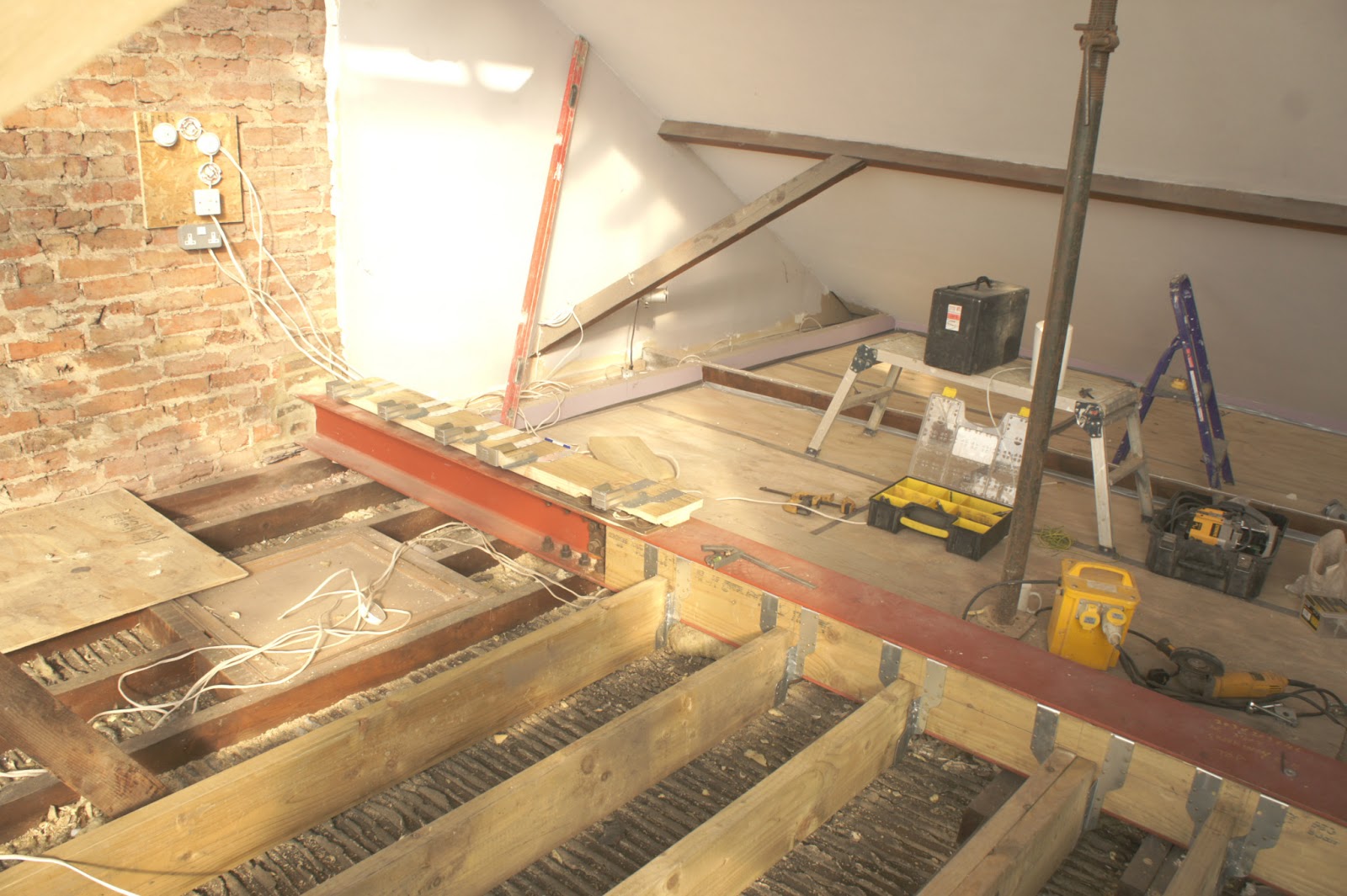 Anatonomy of a build Loft conversion When the steel work goes in.