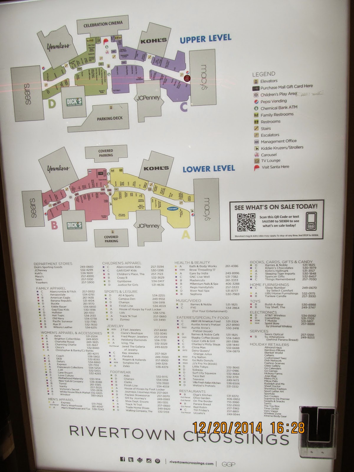 Rivertown Crossings Mall Map Trip To The Mall: Rivertown Crossing- ( Grandville, Mi)