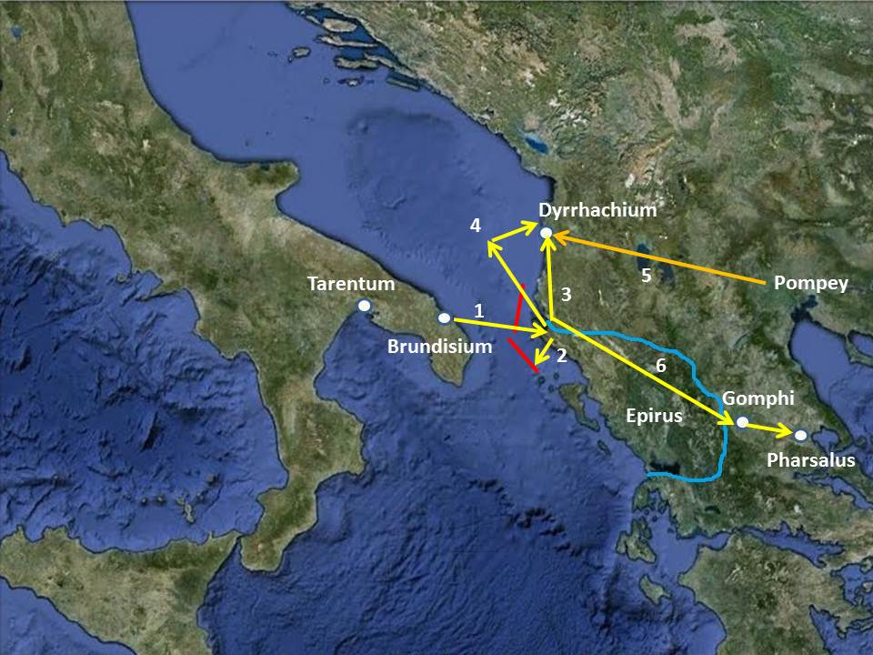 Mike Anderson's Ancient History Blog The Battle of Dyrrhachium Caesar’s Greatest Risk