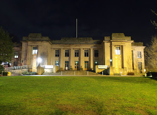 Exterior of The Great North Museum at night