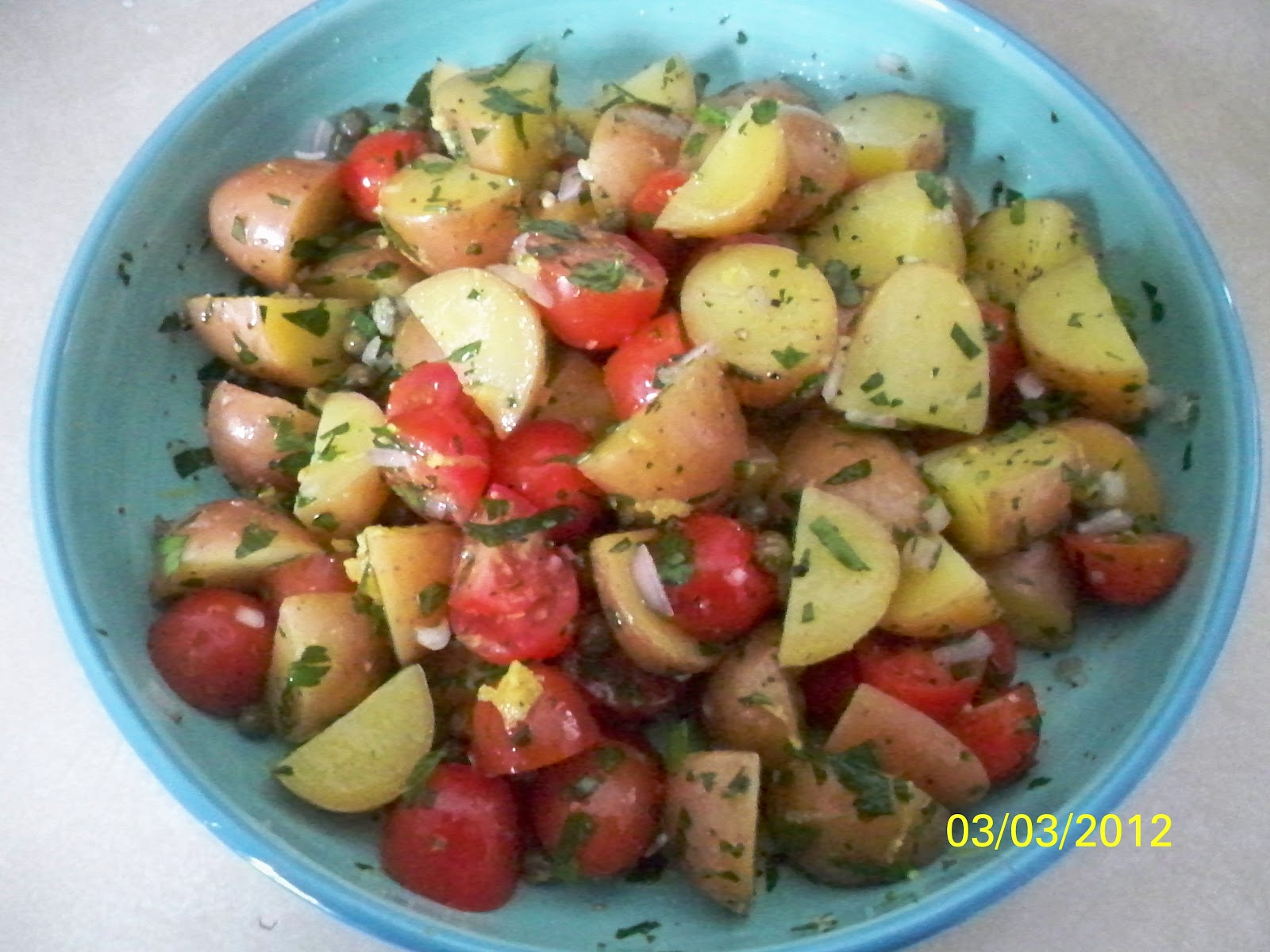 Dishin' It Up with Denise Red Potato and Tomato Salad