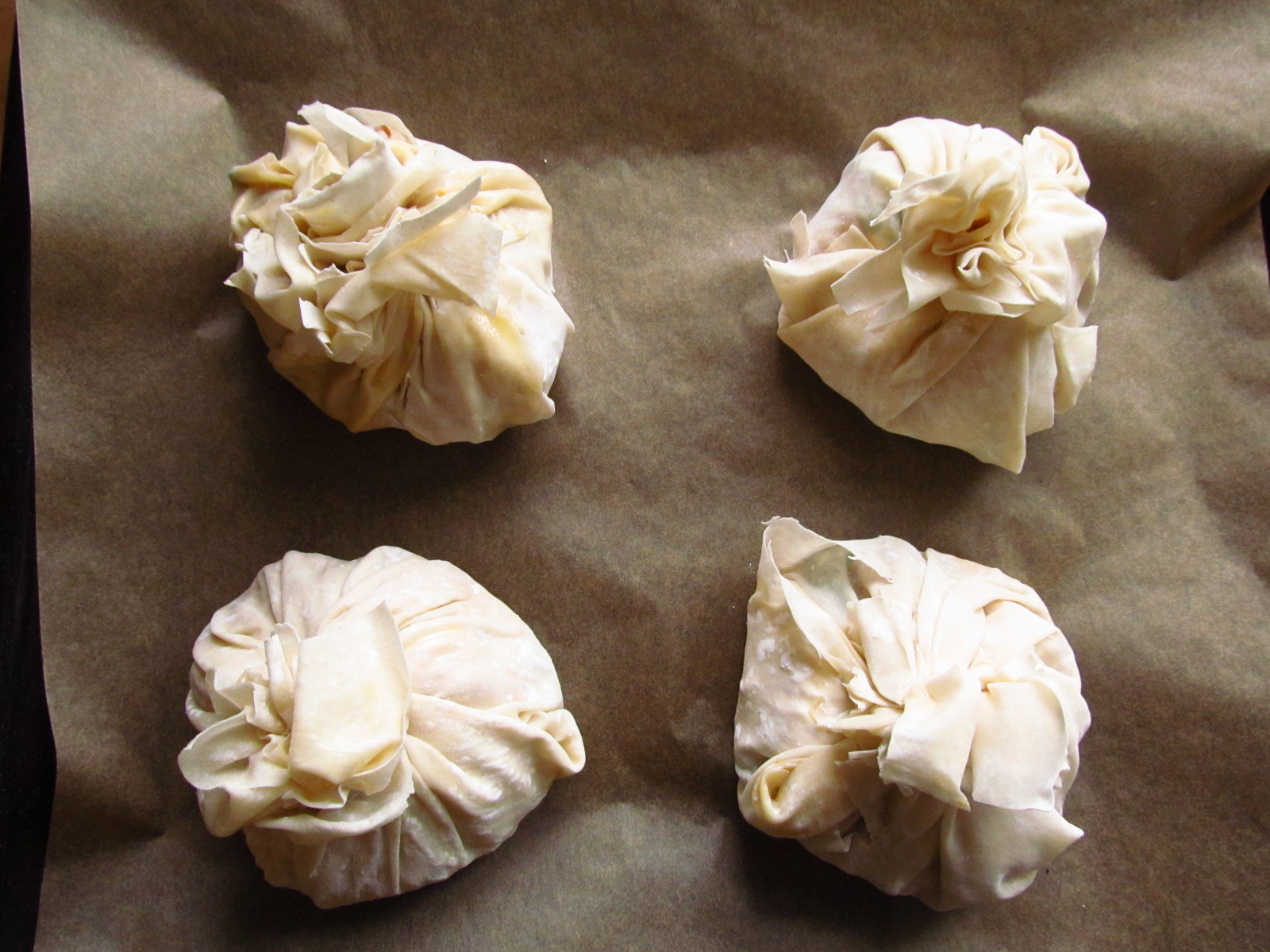 Good Food, Shared Butternut Squash & Feta Filo Parcels