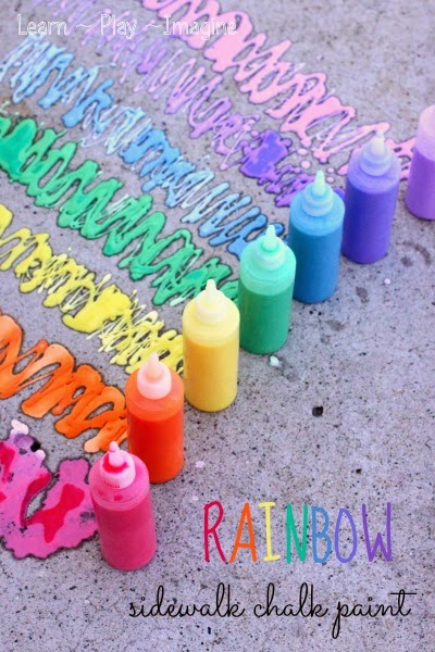 DIY Sidewalk Chalk Paint - Awesome Colorful Summer Activity!