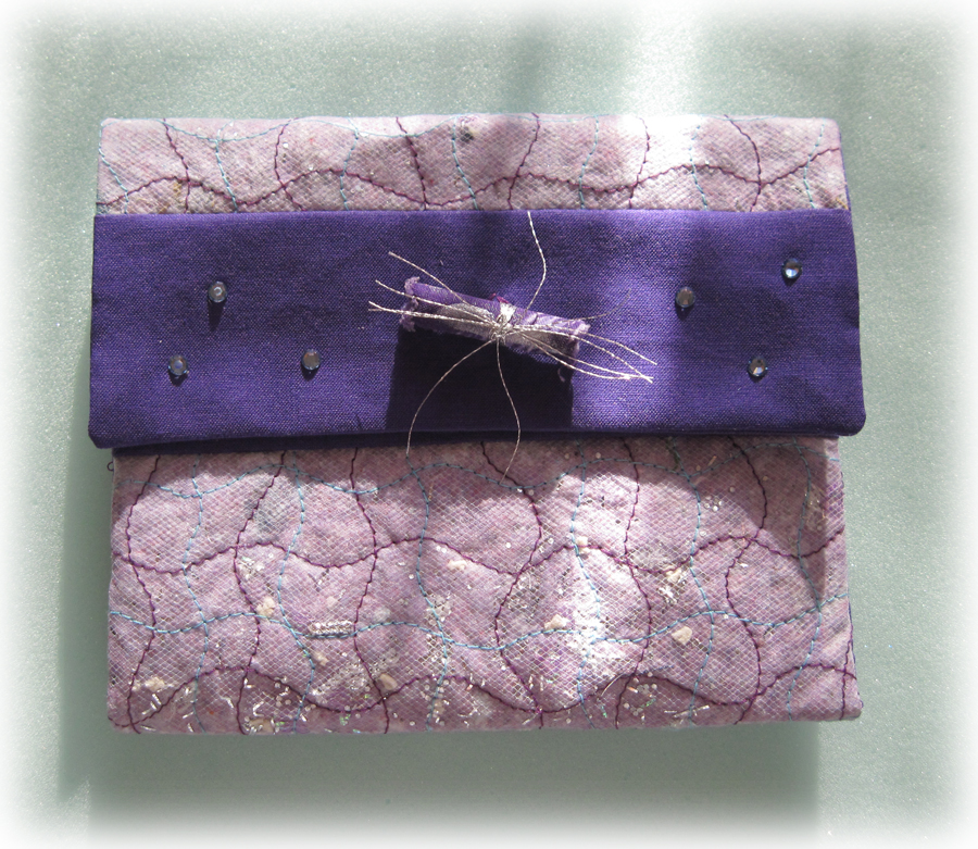 Linda Geiger's "Bright Ideas" Studio Dryer lint fabric....turned it