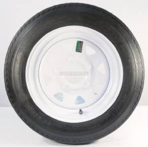 4.80 x 8 Tire LRB 5 Lug White Wheel Spoke