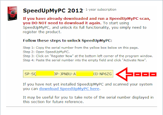 How To Get Free SpeedUpMyPc 2012 With 1 Year Genuine Serial License Key