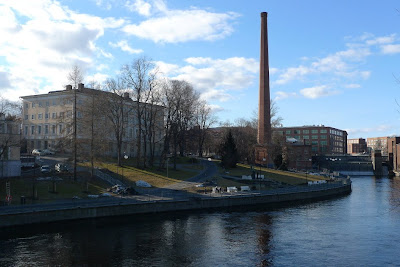 A view towards the venue(s), Finlayson area in Tampere.