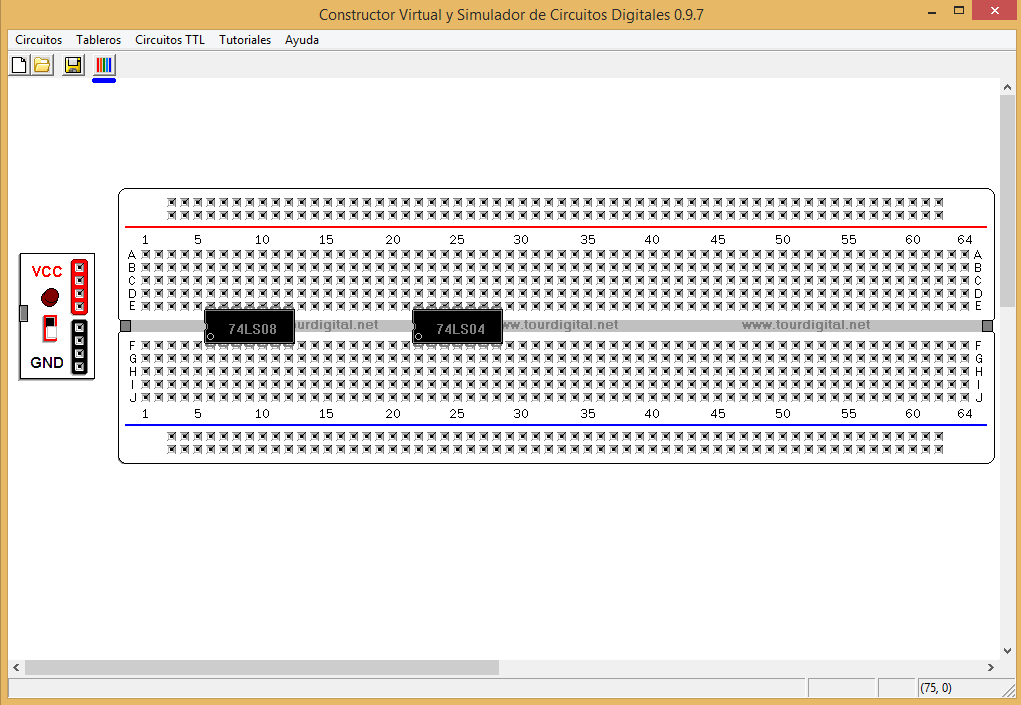SIMULADOR DE PROTOBOARD SISTEMAS DIGITALES El Rincón Secreto de