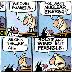 Solar & Wind isn't feasible because ...