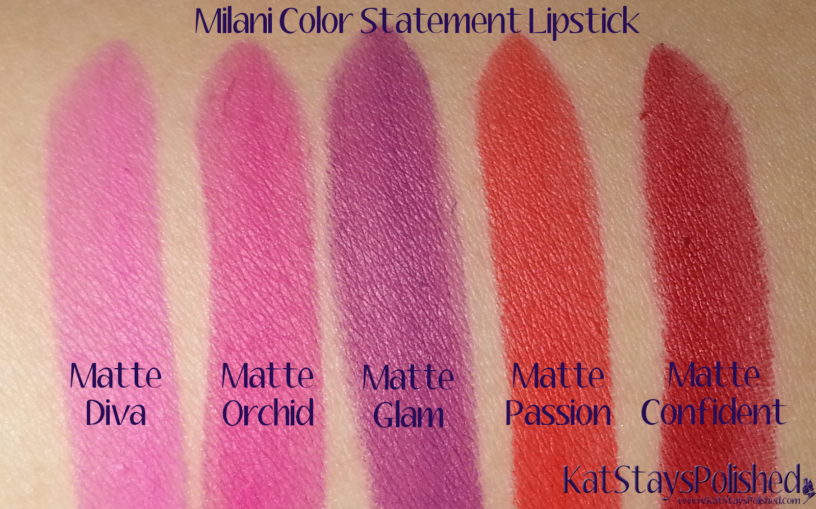 Milani Color Statement Matte Lipstick | Kat Stays Polished