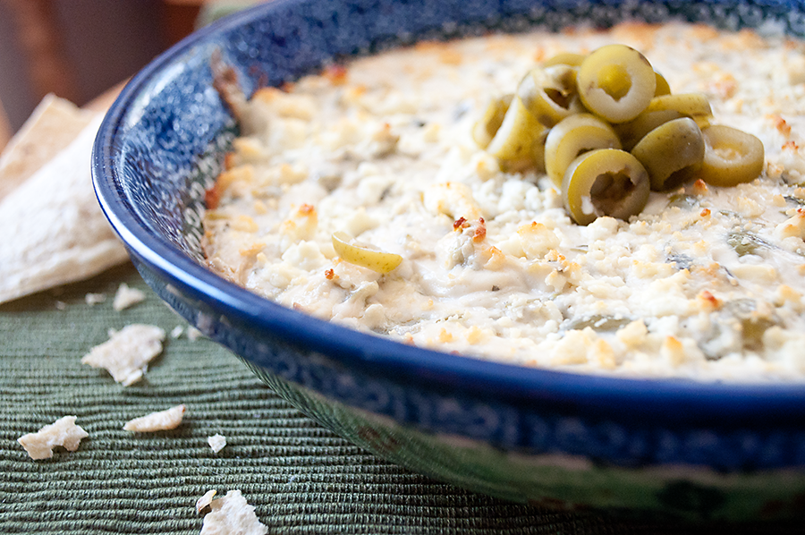 Lighter and Local Creamy Olive & Feta Dip