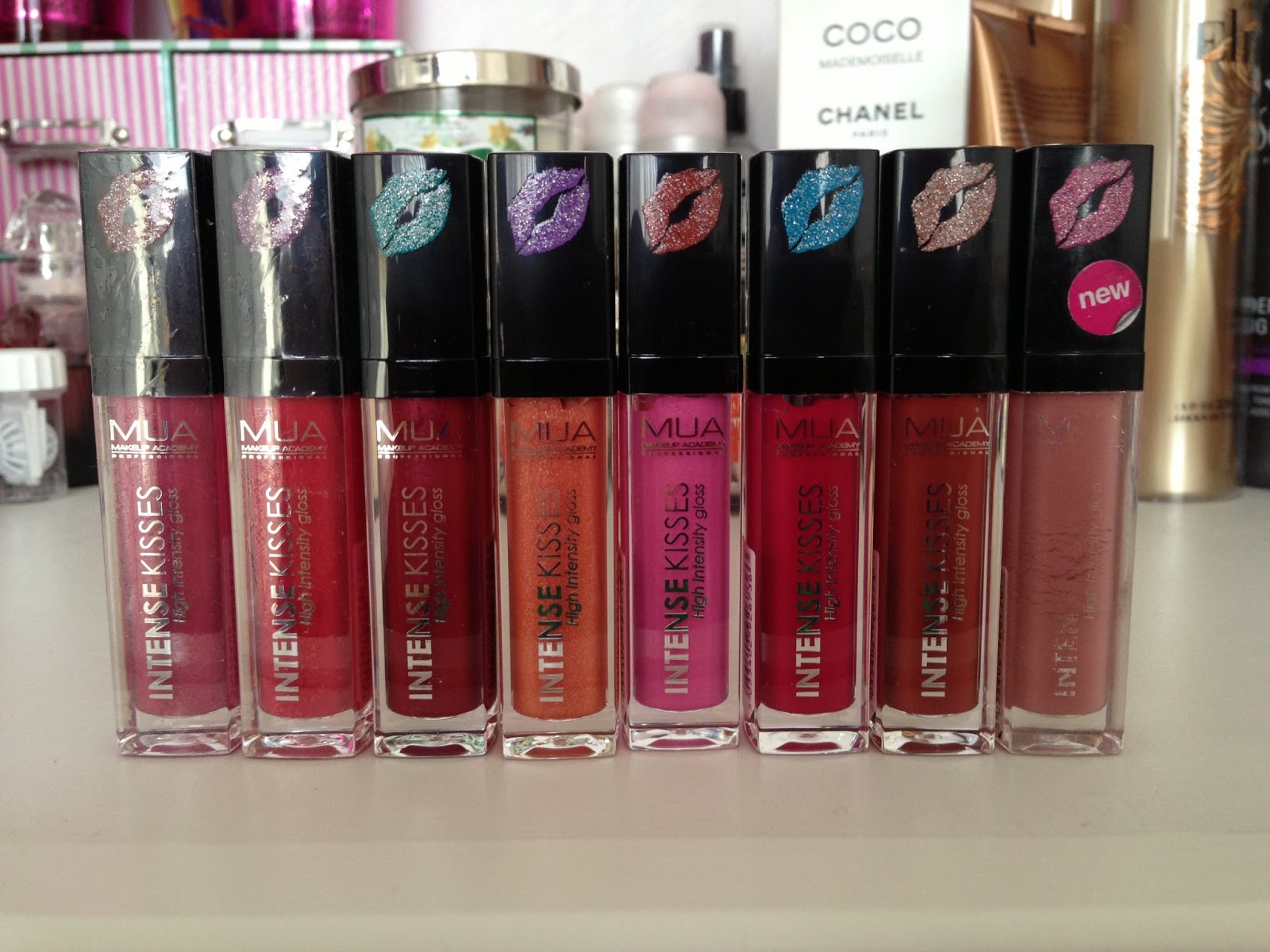 A Slice of Lisaberry: MUA Intense Kisses lip gloss swatches and review