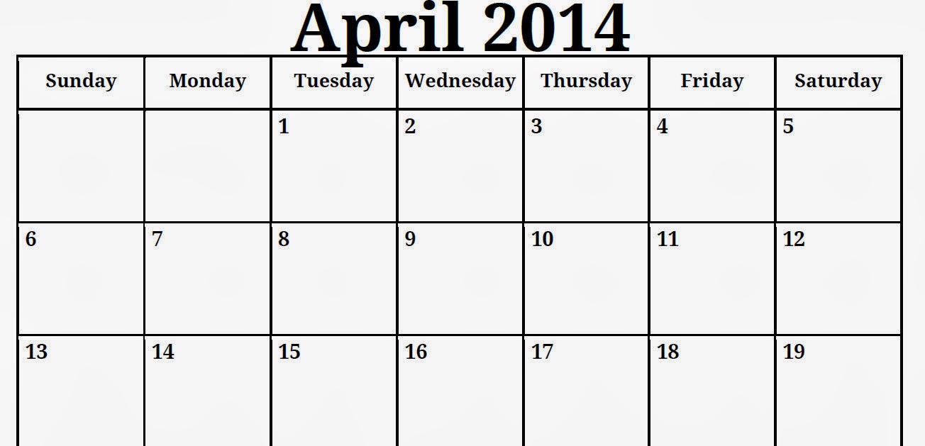 April Calendar Blank : All blank calendar calendars kalendar April Calendar Blank : All blank calendar calendars kalendar