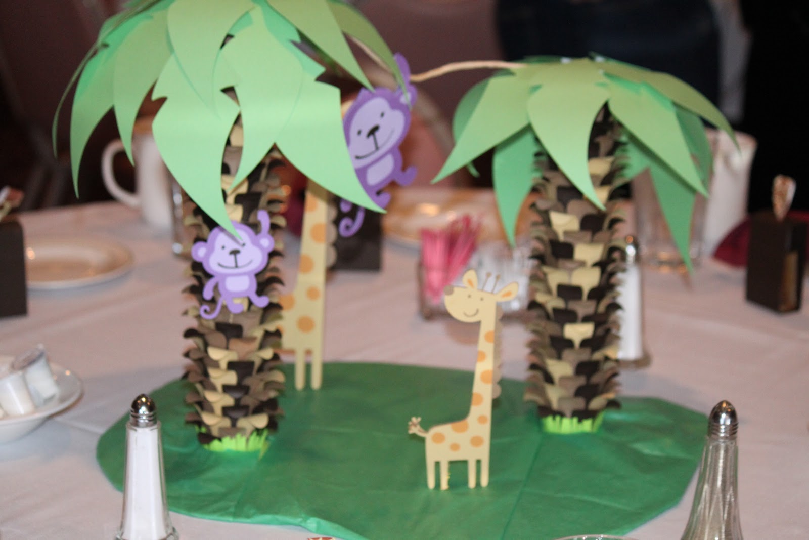 My Paper Productions Jungle Themed Centerpieces (PART 2)