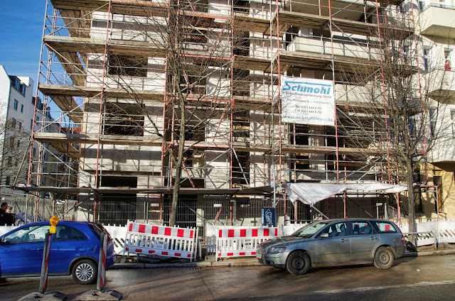 Baustelle Wohnhaus, Bötzowstraße / John-Schehr-Straße, 10407 Berlin, 07.01.2013