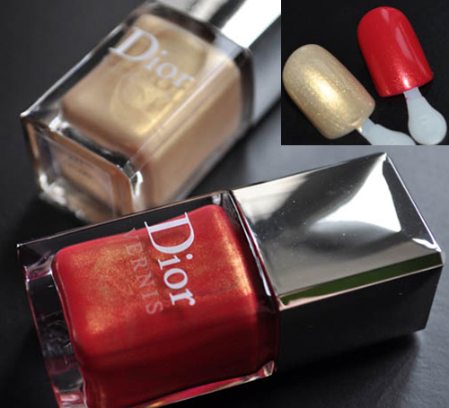 Златен и червен лак за нокти Dior Les Rouges OR