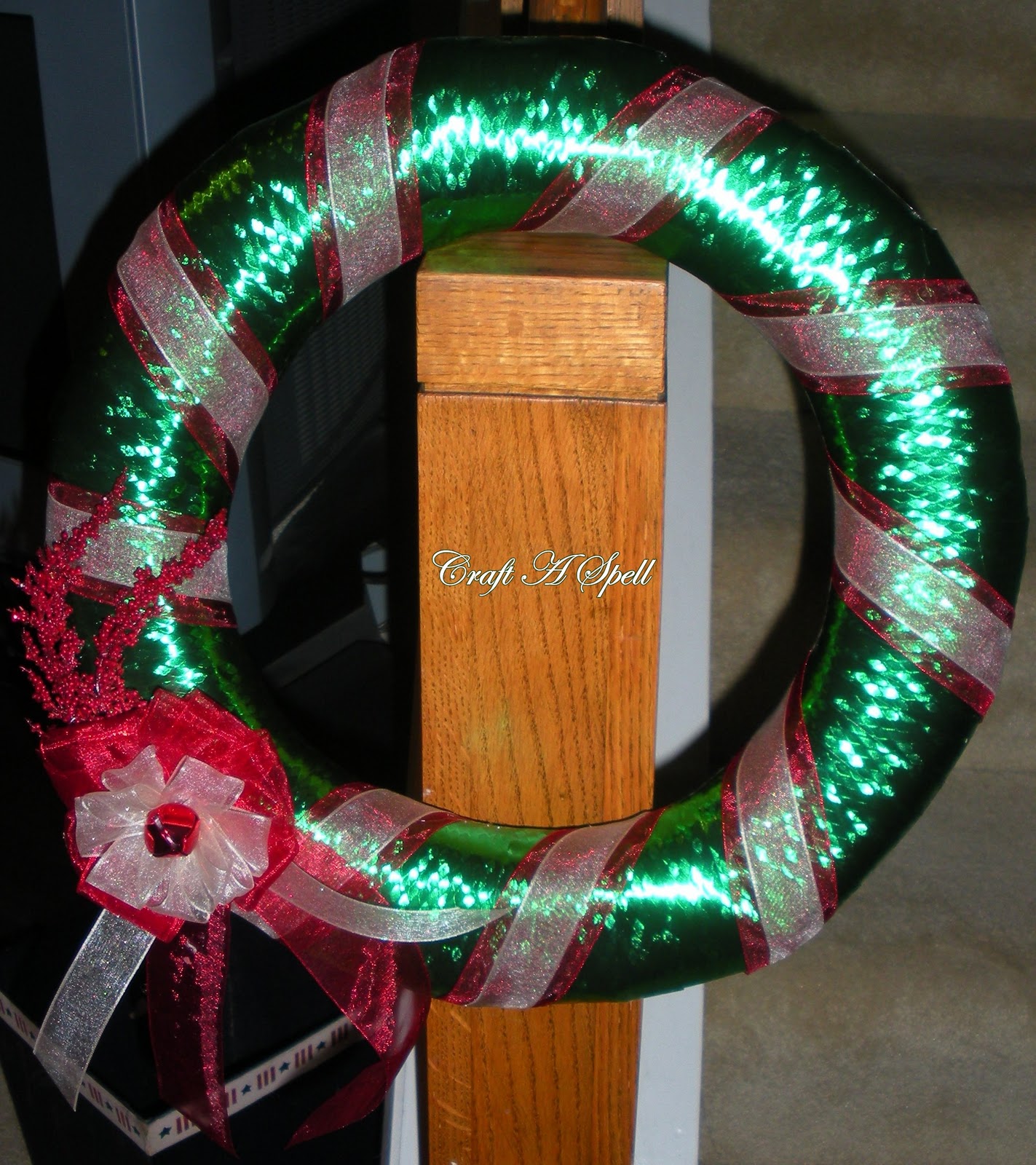 Craft A Spell Ribbon Christmas Wreath