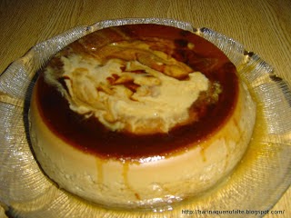 Flan de café al microondas