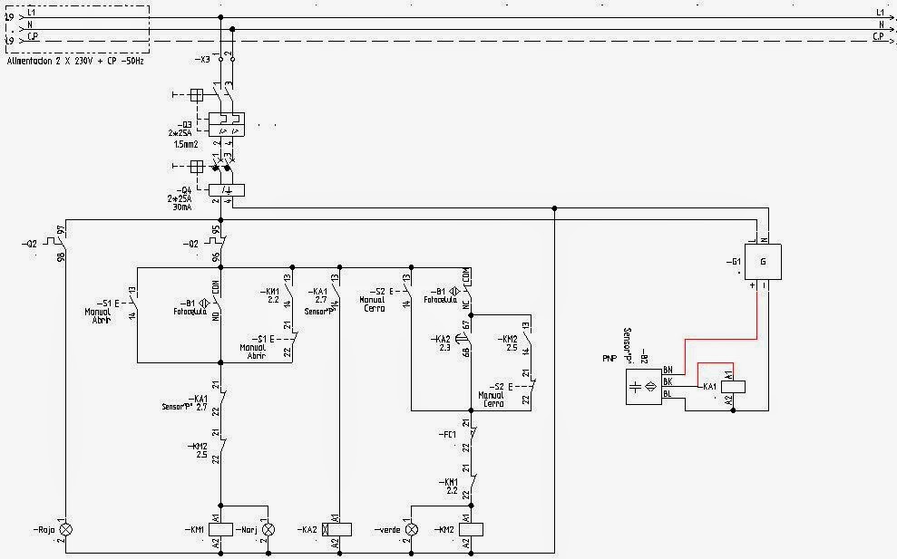insteleaut: Puerta de garaje con fotocélula (usar final carrera para
