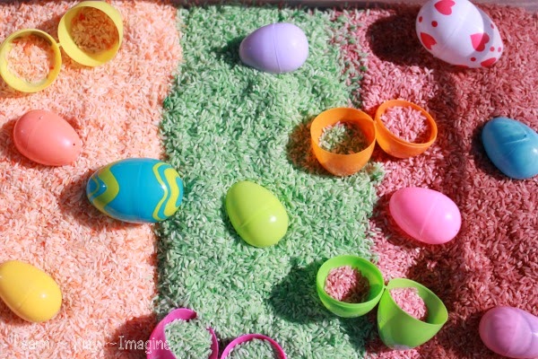 Learning and Exploring Through Play: Easter Sensory Tray