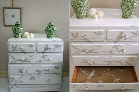 Painted furniture Sydney Bird Chest of Drawers