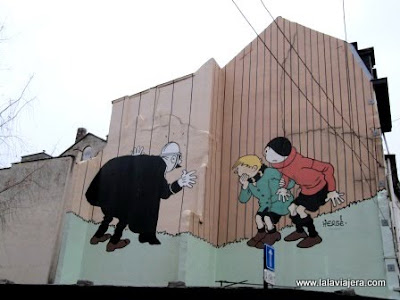 Mural Herge Ruta Comic Bruselas