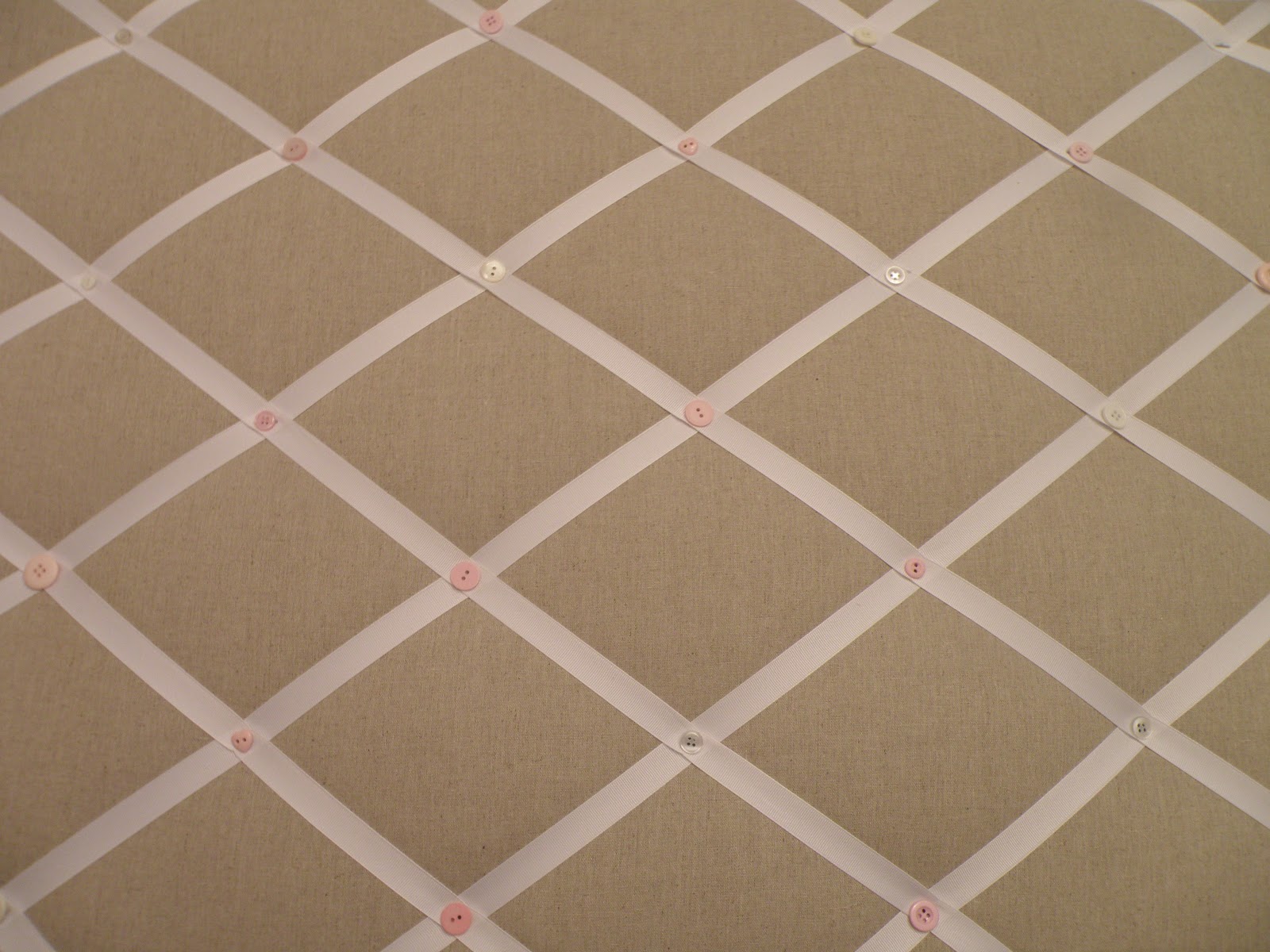 Tiffany Leigh Interior Design DIY Ribbon and Linen Pinboard