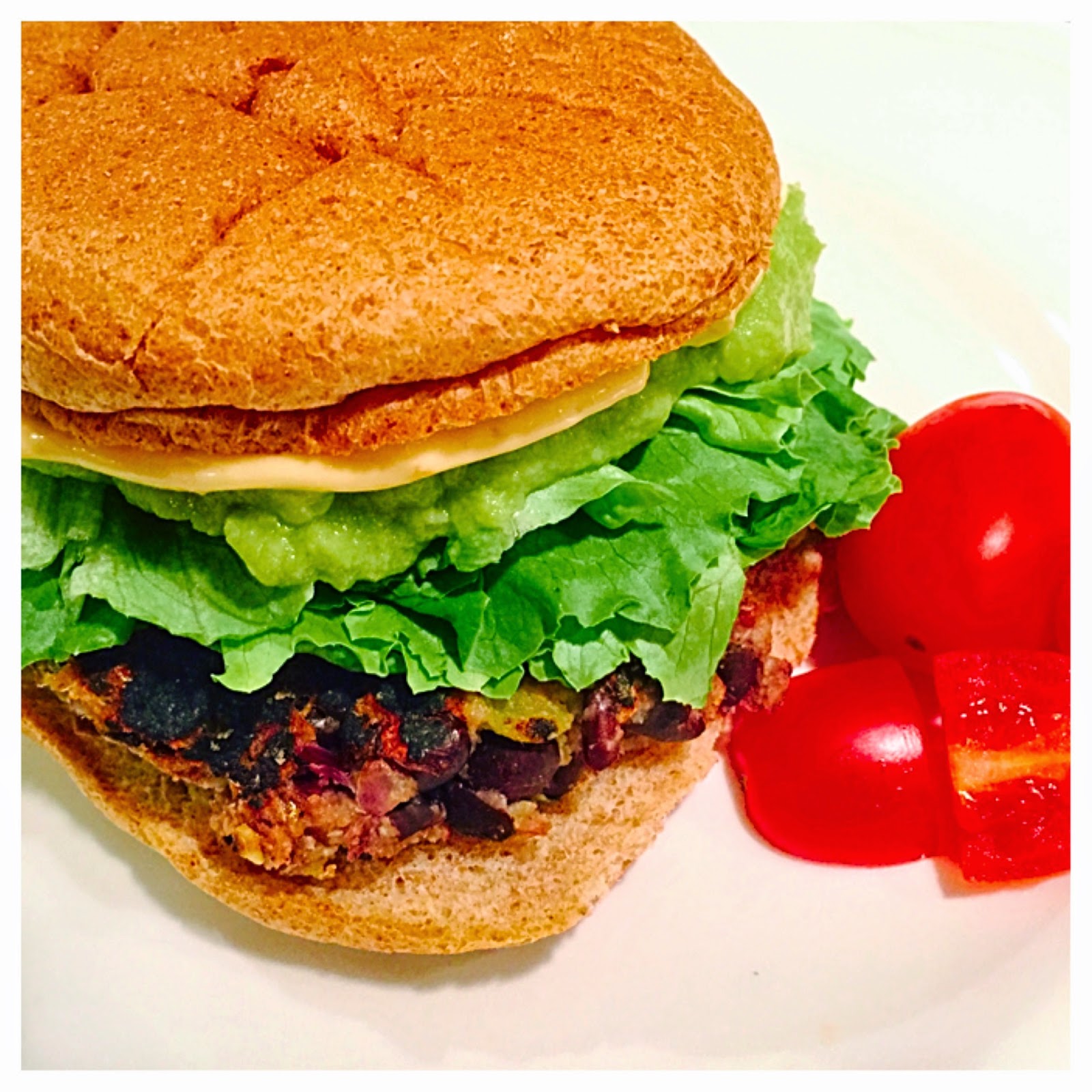 Everything Kelly Jean Copycat Smashburger Avocado Ranch Black Bean Burger
