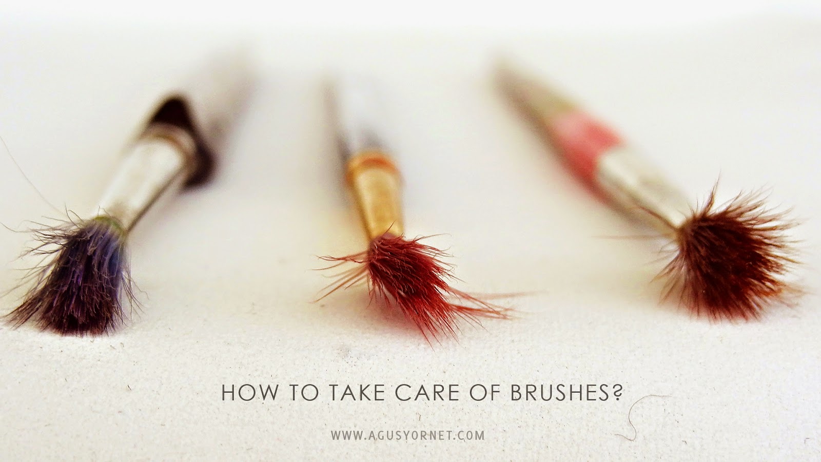 Taking care of brushes / Cuidado de Pinceles Agus Blog