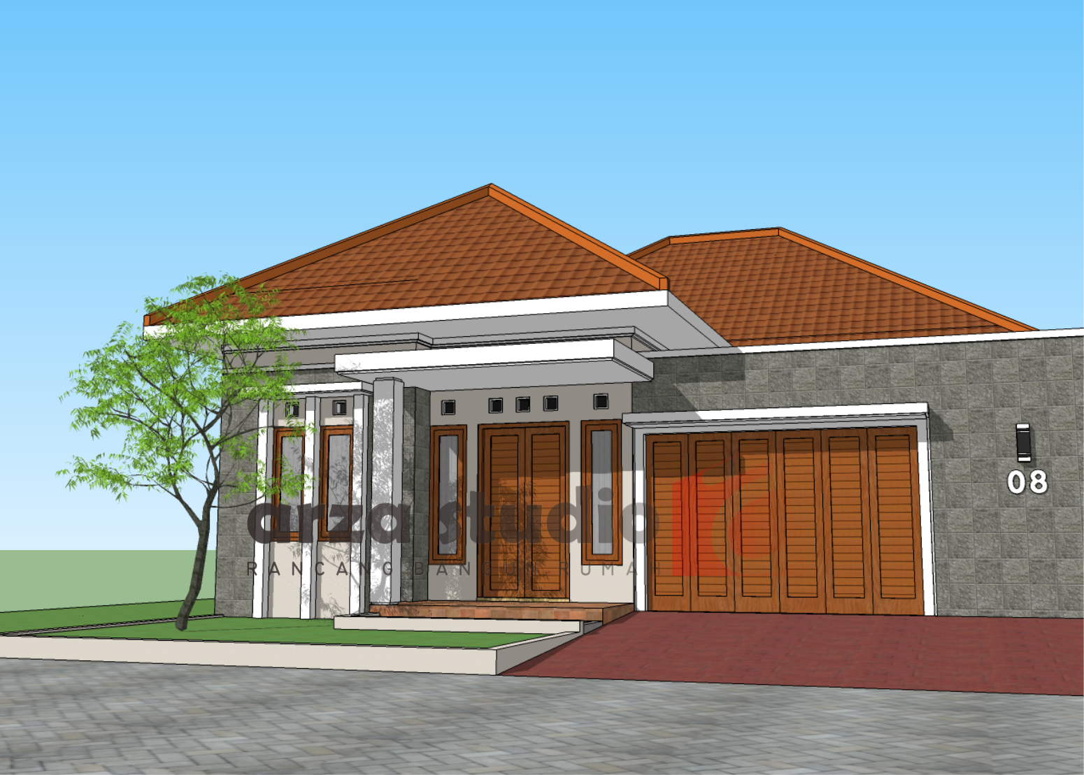 Arza Studio Arsitek Desain Rumah Mewah Tropis Modern