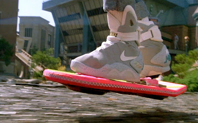 Back to the Future II shoe Nike Mag on Hoverboard