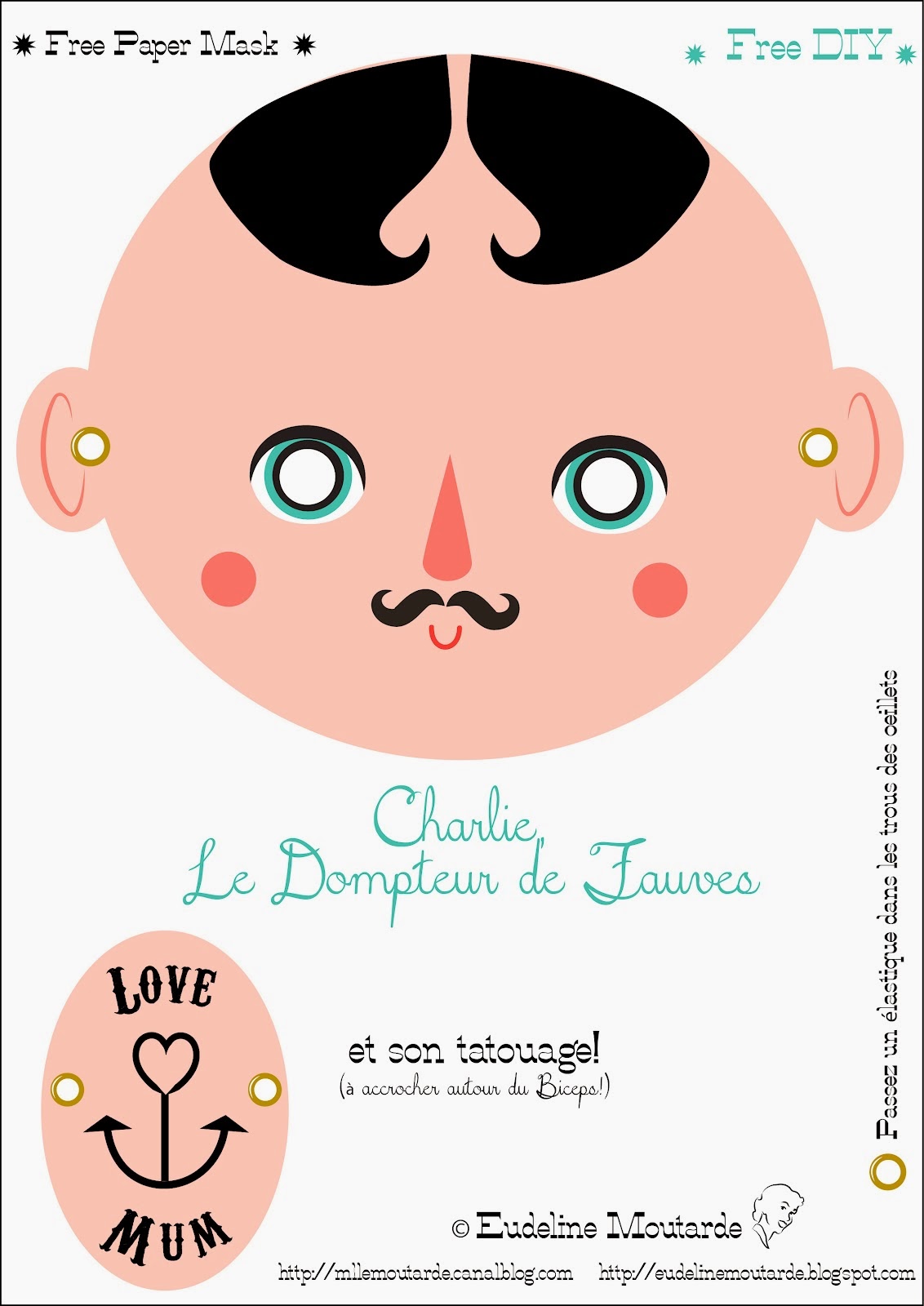 Tamer Circus: Cost-free Printable Mask. - Oh My Fiesta! inside english image regarding Et Mask Printable called Tamer Circus: No cost Printable Mask. - Oh My Fiesta! in just english