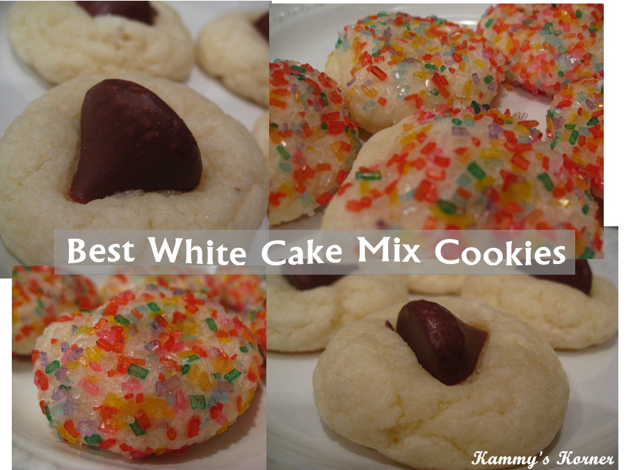 Kammy's Korner Best Ever White Cake Mix Cookies