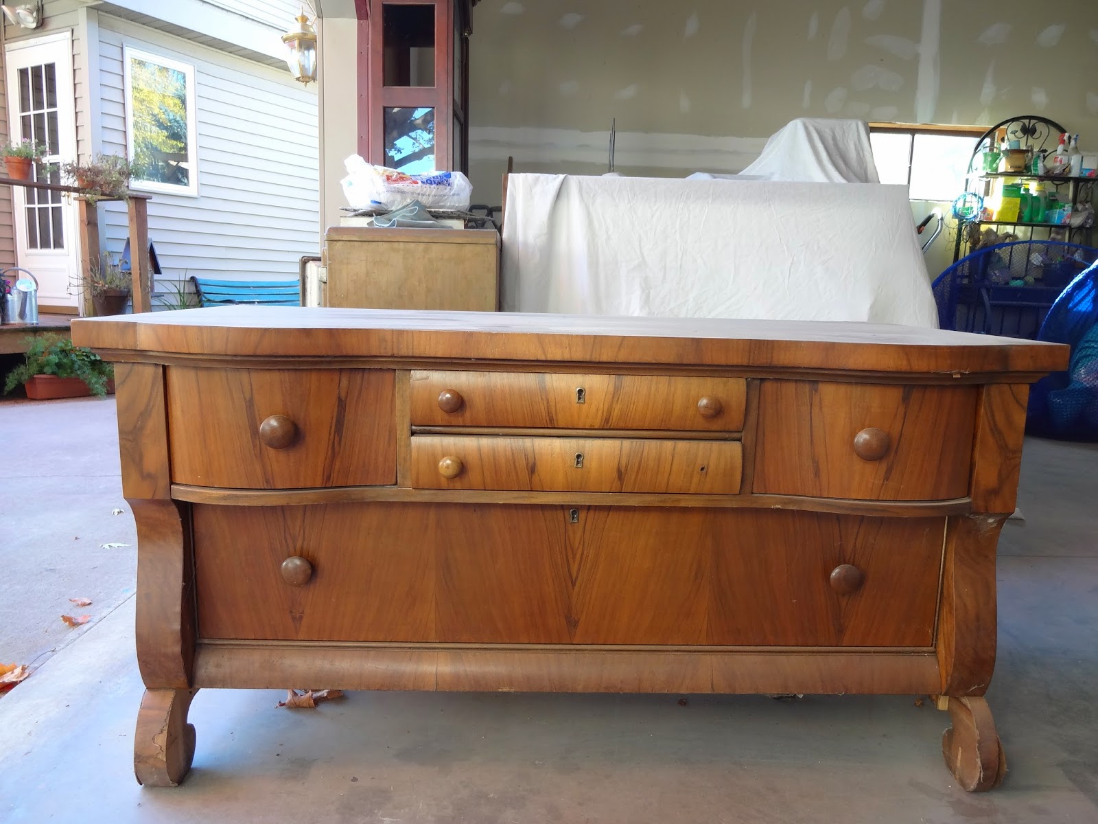 Createinspire Vintage Lowboy In Tuscan Red