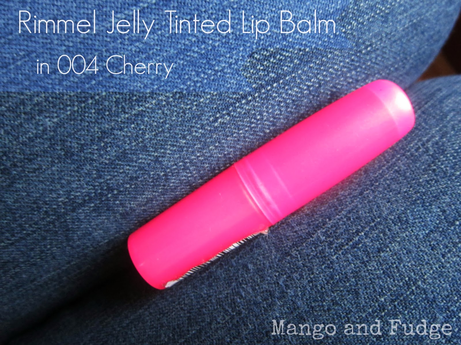 Mango and Fudge Rimmel Jelly Tints Lip Balm in 004 Cherry
