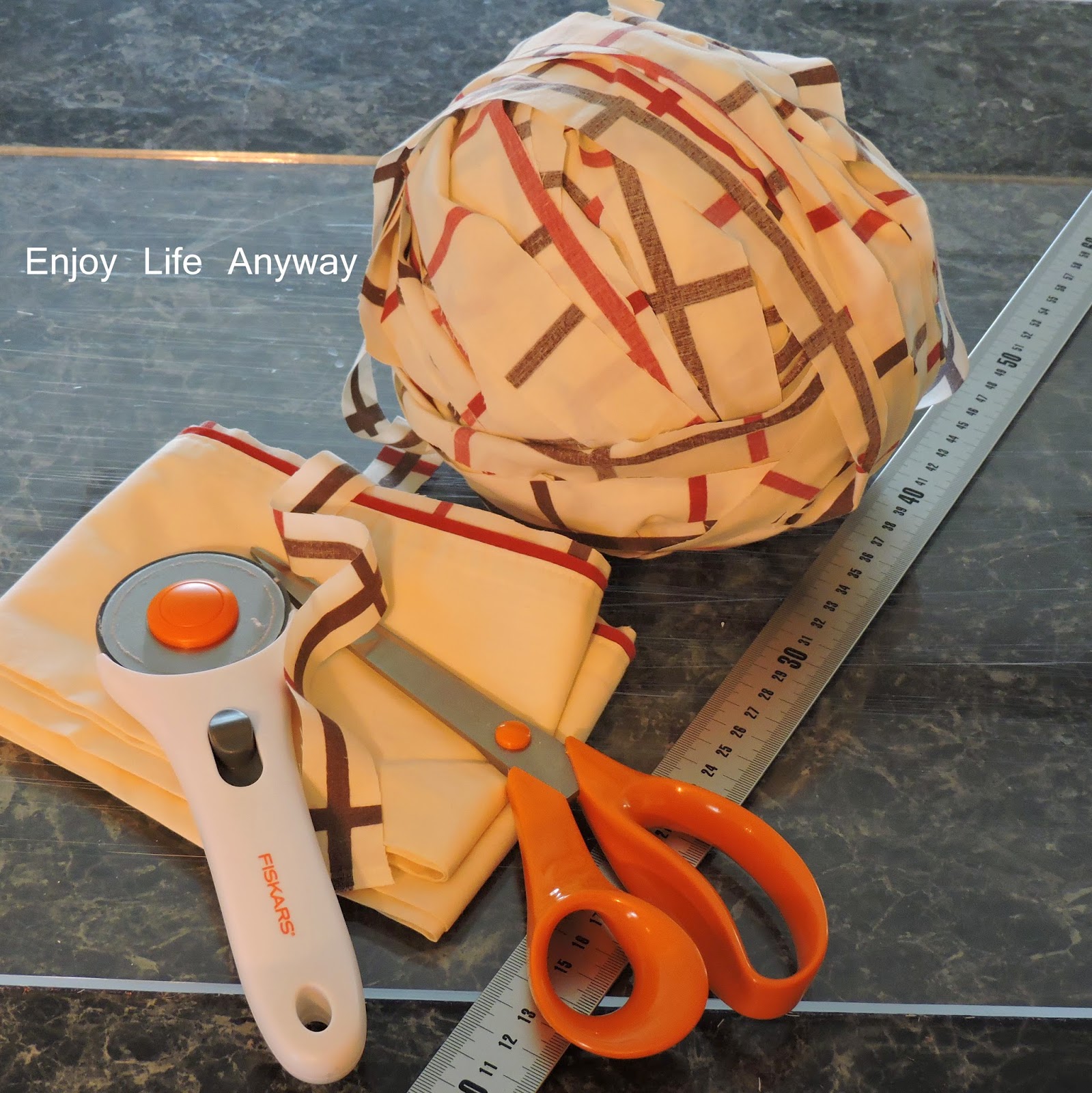 Enjoy Life Anyway How To Make Fabric Strips From Sheets (In One