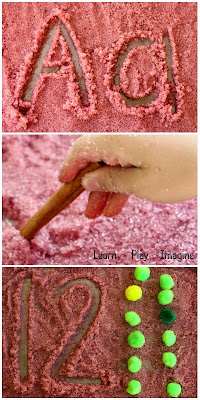 How to make an apple cinnamon sensory tray for learning activities