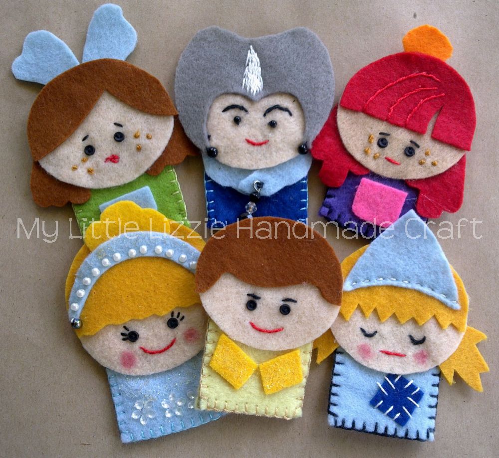 cinderella finger puppets