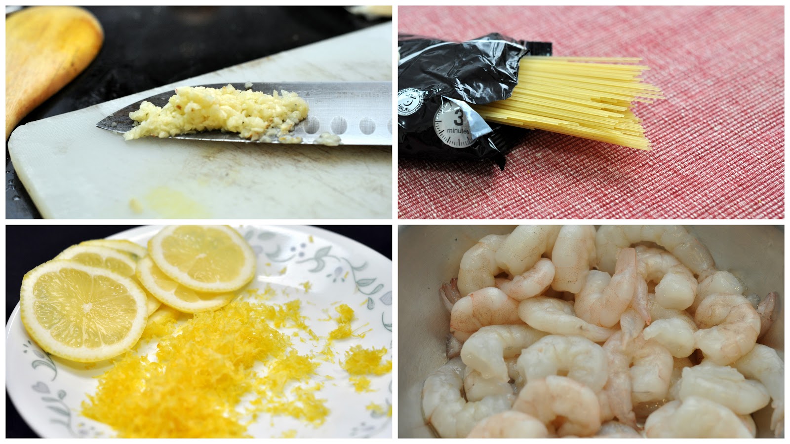 Jyotsna's World Light Lemony Shrimp Pasta