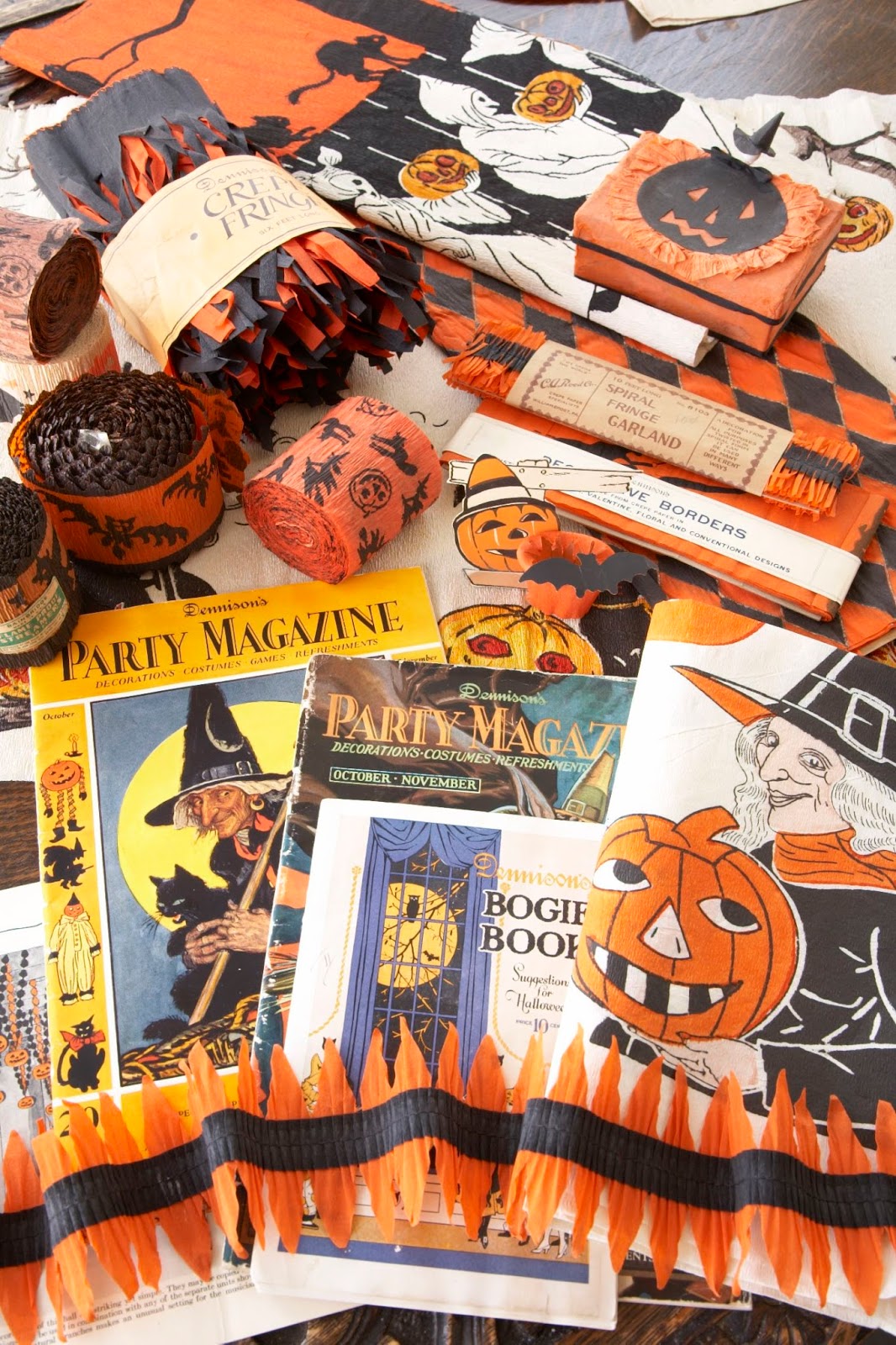 Karin Lidbeck Crepe Paper Halloween Back To Basics