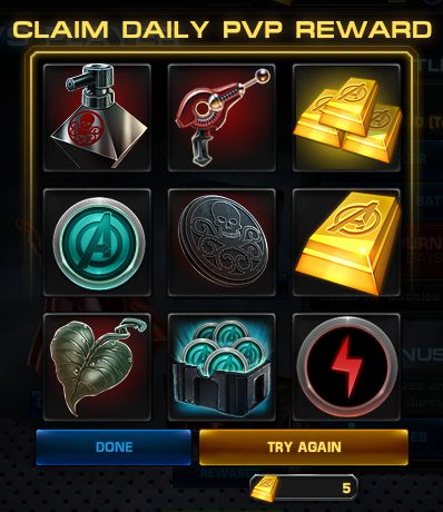 Avengers alliance daily roulette