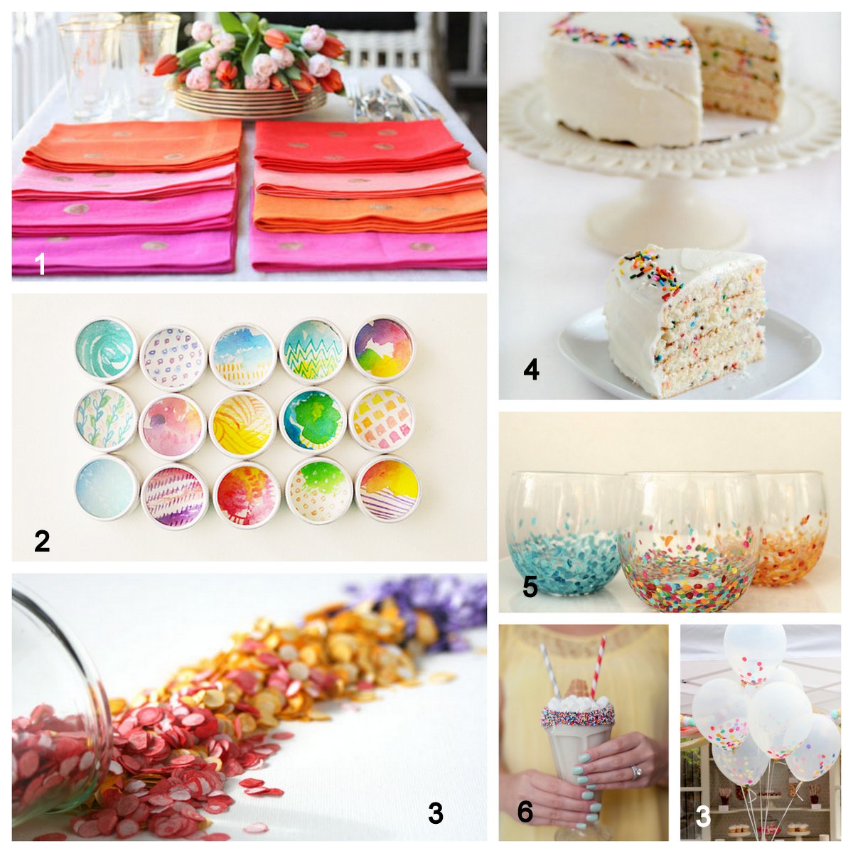 Creativity Unmasked Six for Saturday (or Sunday) Confetti DIY