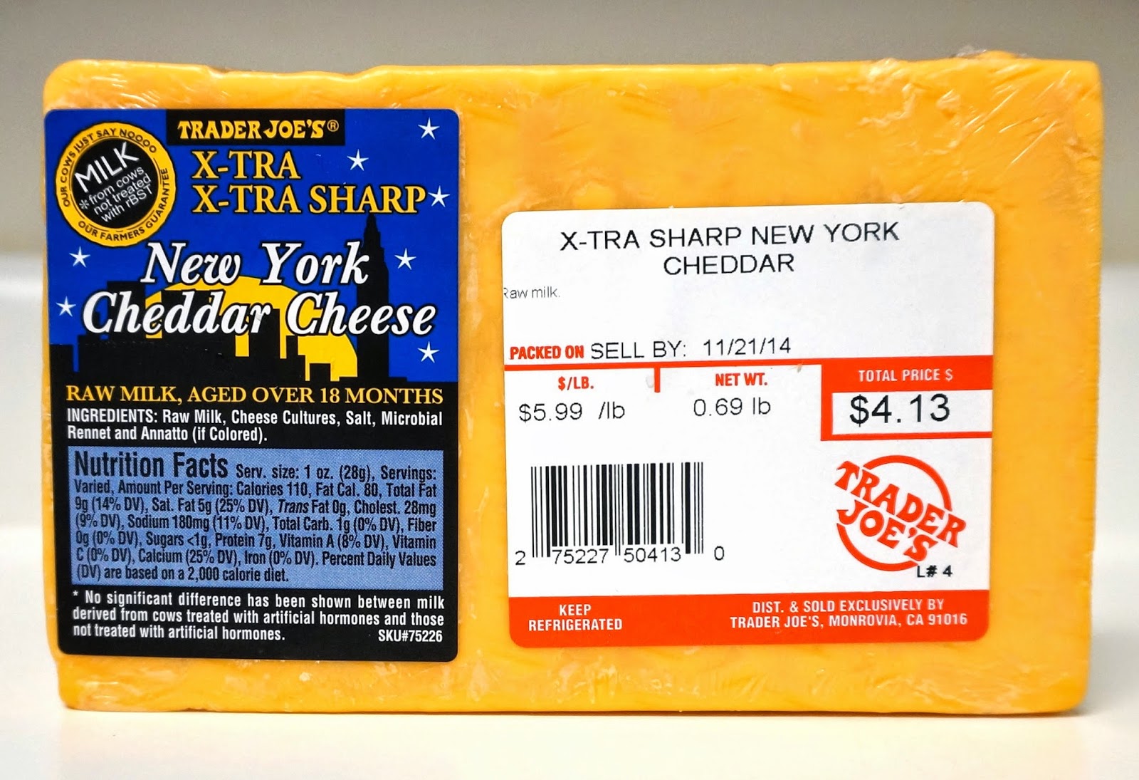 Exploring Trader Joe's Trader Joe's XTra XTra Sharp New York Cheddar