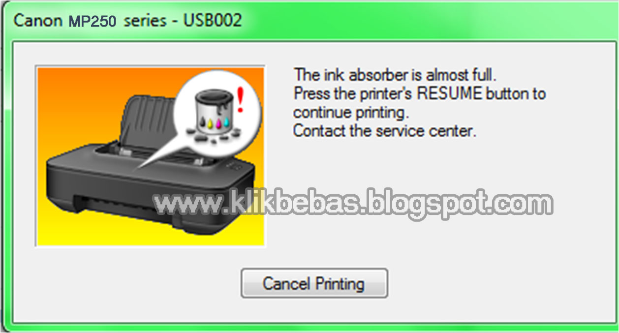 Cara Mereset Printer Canon mP258 Tutorial Printer & Komputer