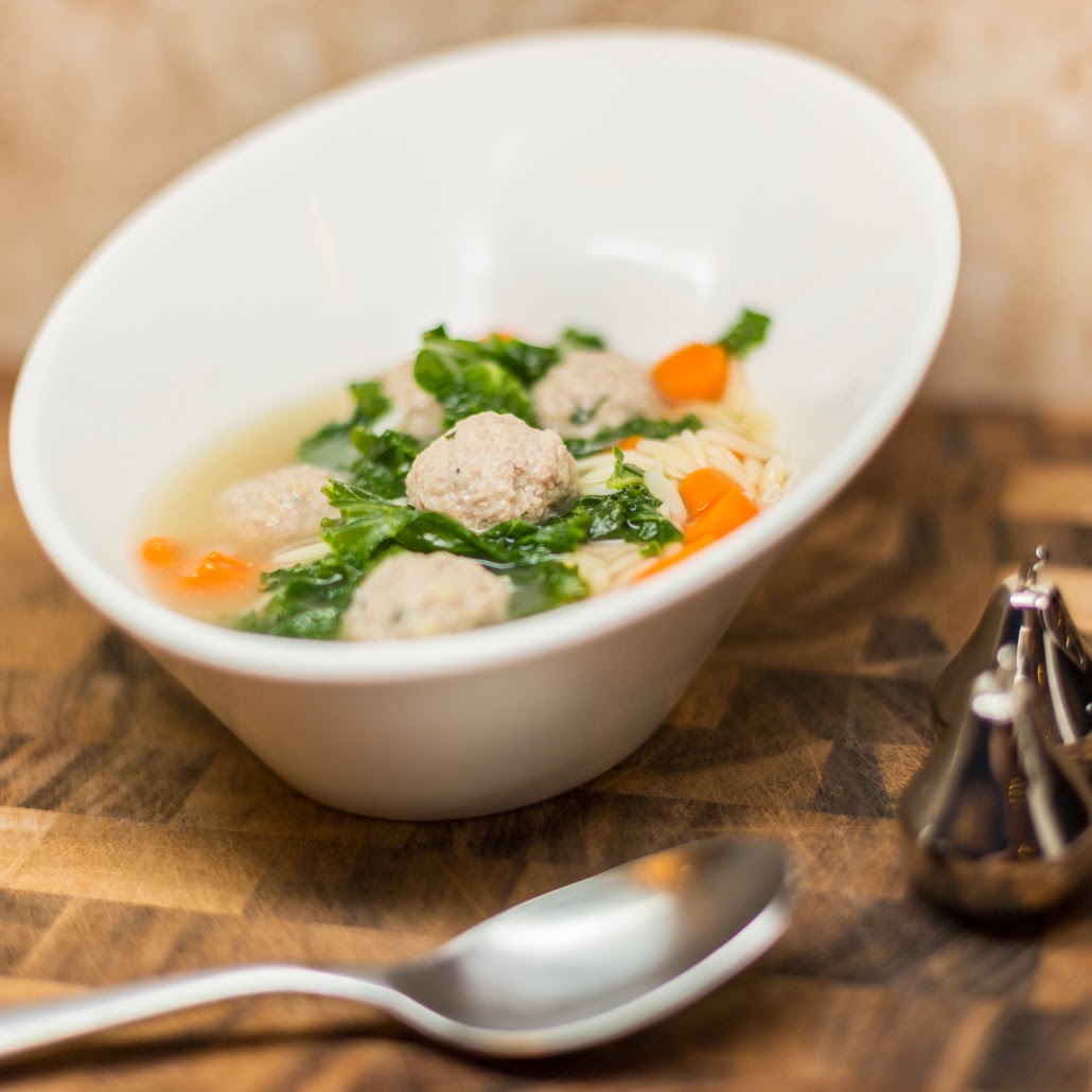 Straight to the Hips, Baby Turkey Meatball Soup with Kale