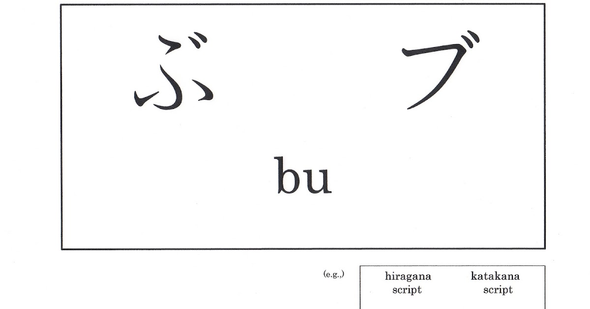 Learning Japanese Language 〜Sakura's Japanese〜 bu(ぶ、ブ) Learning