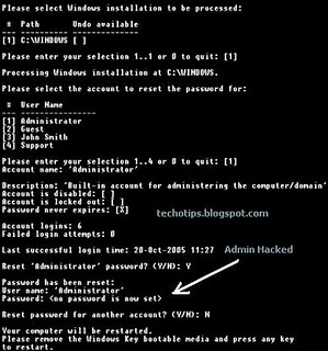 Windows Xp Professional Pasword Hack